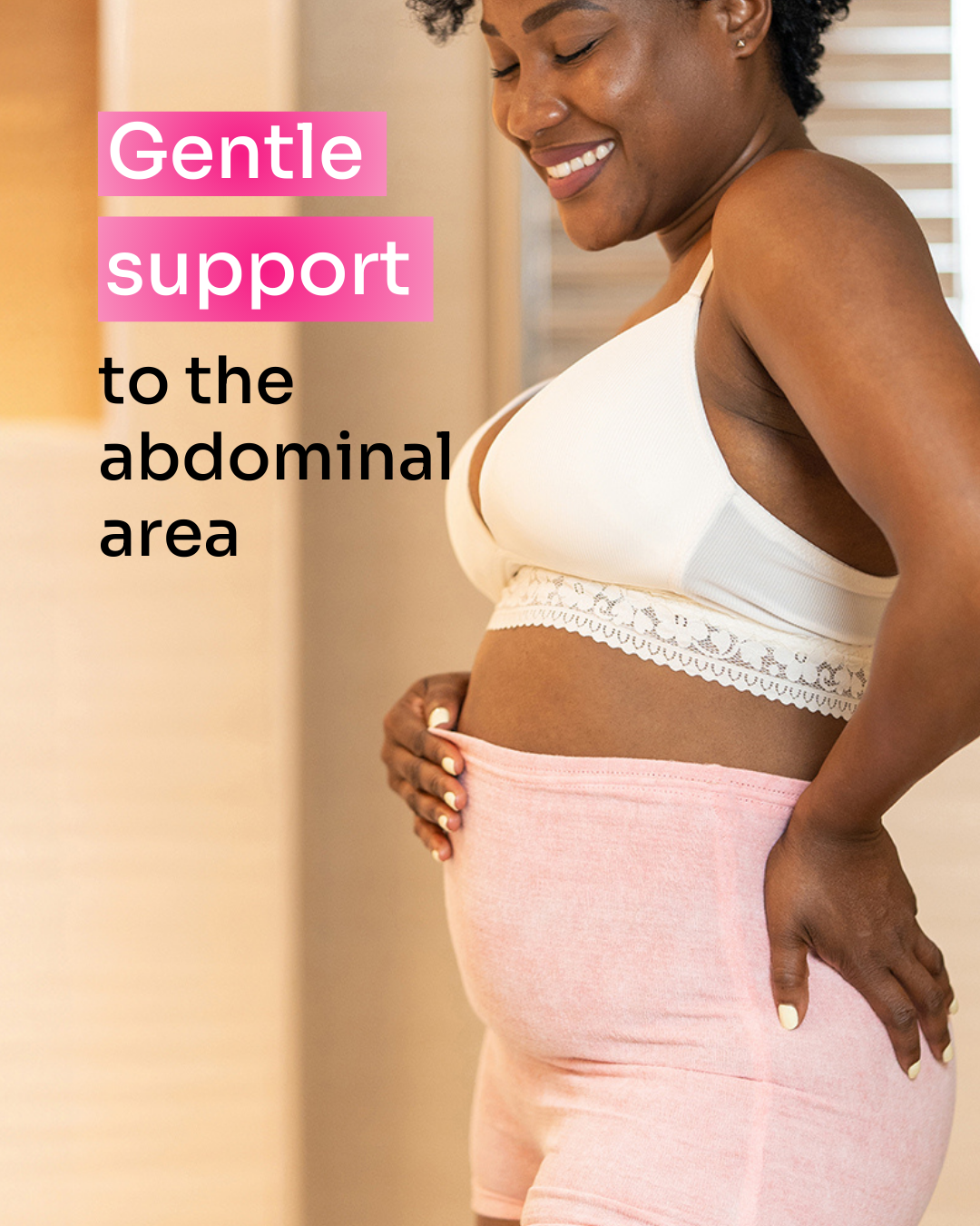 High-Waisted Postpartum Underwear | Blush Pink | Pack of 8