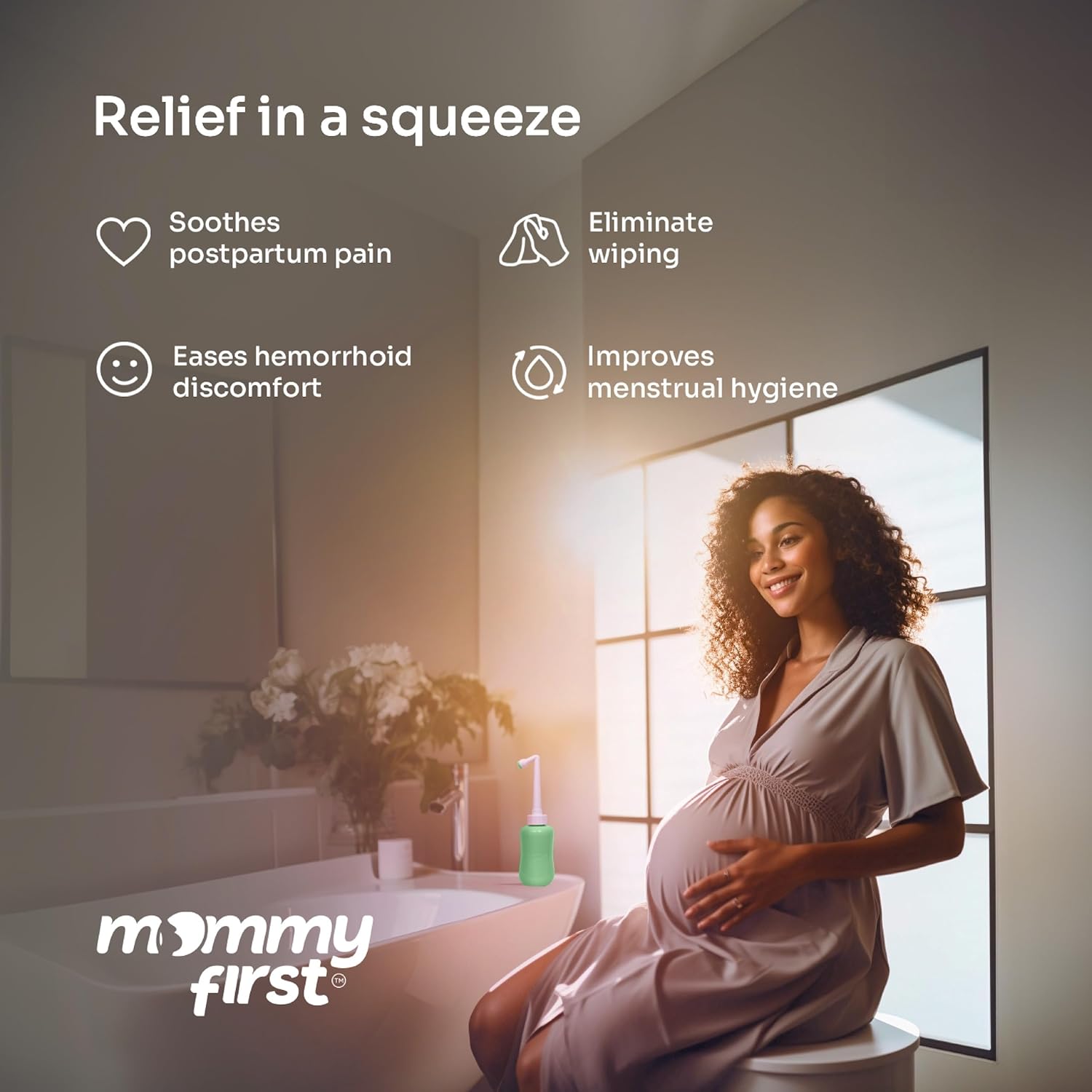 Upside Down Peri Bottle | Matcha Mint