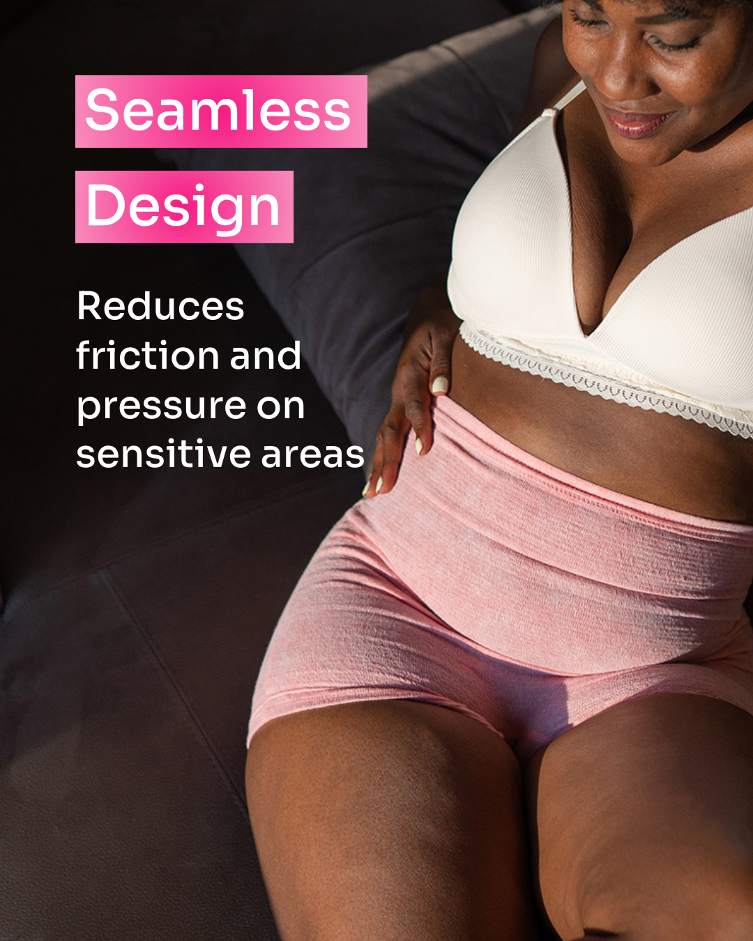 High-Waisted Postpartum Underwear | Blush Pink | Pack of 8