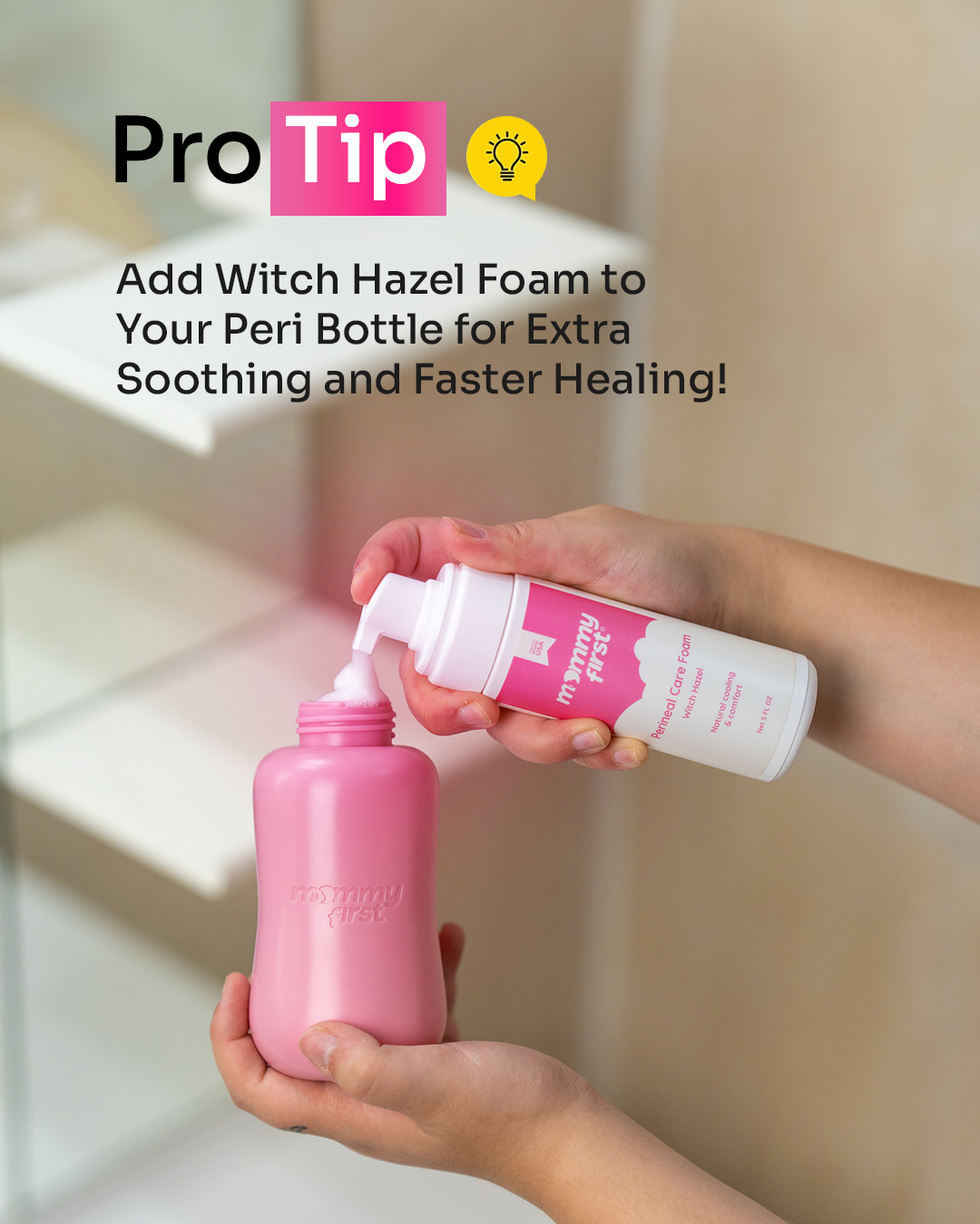 Upside Down Peri Bottle | Rose Blush