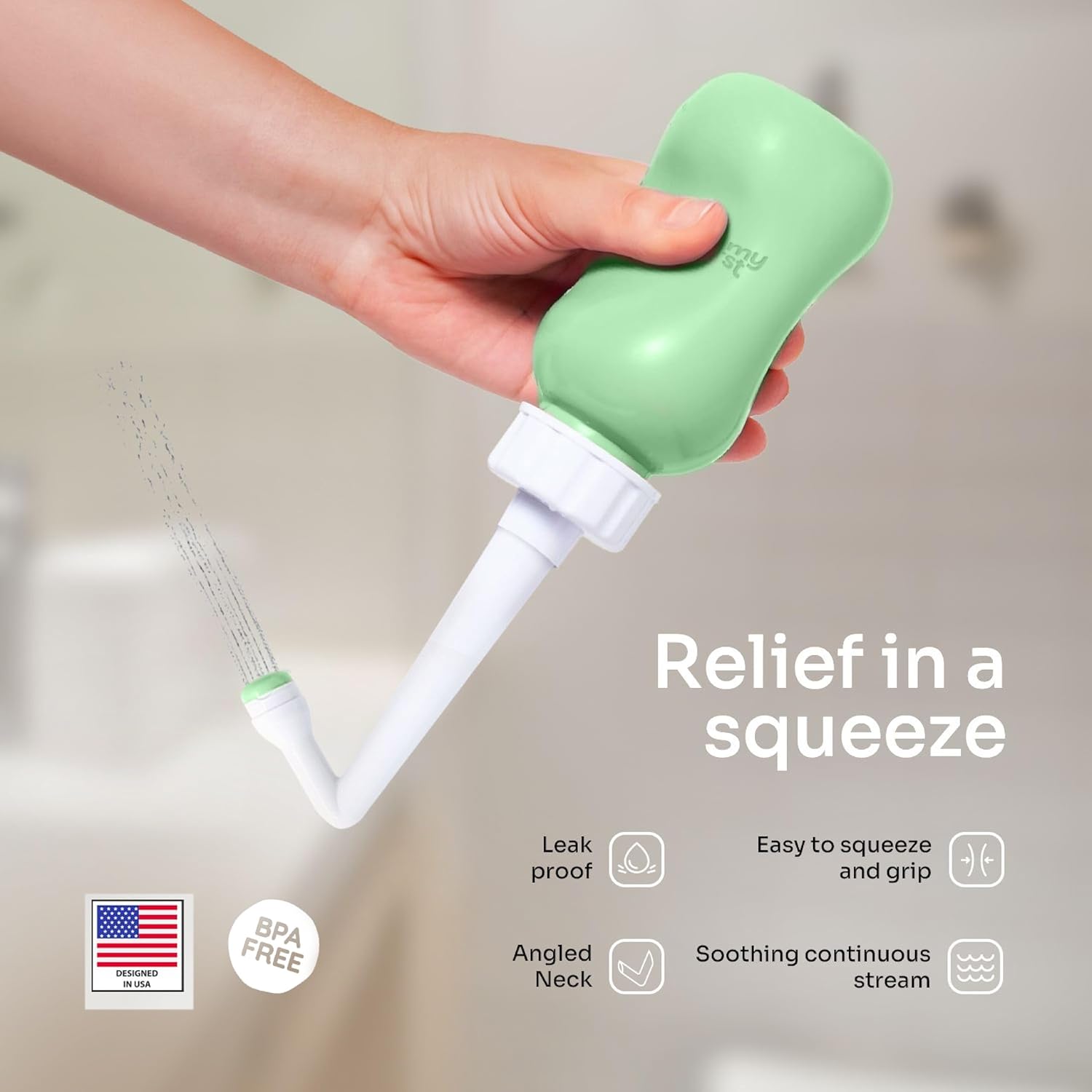 Upside Down Peri Bottle | Matcha Mint